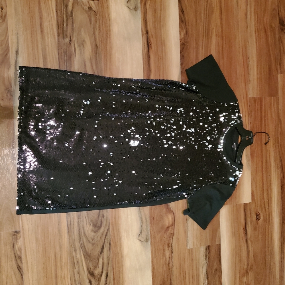 River Island Sequin T-Shirt Dress